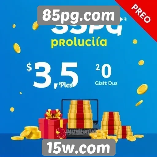 Plataforma 85pg.com apresenta promoções exclusivas