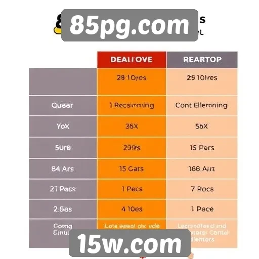 Comparativo entre a versão mobile e desktop do 85pg.com